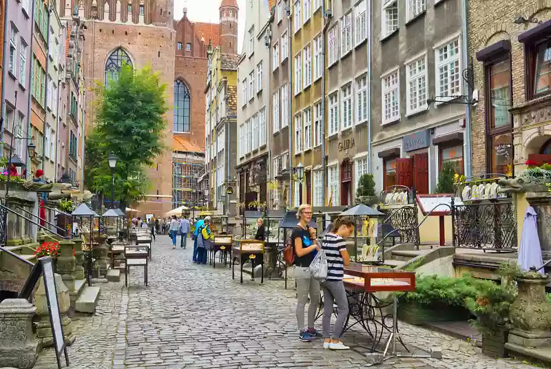 Ulica Mariacka, Gdansk (tyskuva mobiiliin)