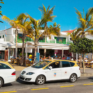 Taksi Avenida de las Playas -kadulla, Puerto del Carmen