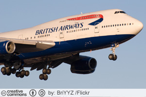British Airways -lentokone (CC License: Attribution-ShareAlike 2.0 Generic)