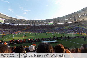 Confederations Cup -jalkapalloa (CC License: Attribution-ShareAlike 3.0 Unported)