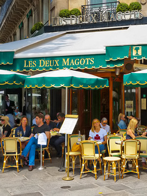 Les Deux Magots -kahvila St-Germainissa