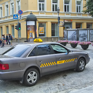 Taksi vanhassakaupungissa