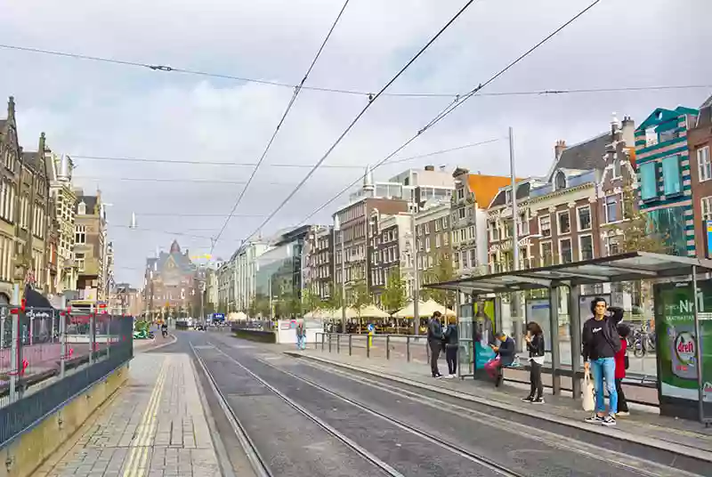 Rokin Streetin liikennettä, Amsterdam