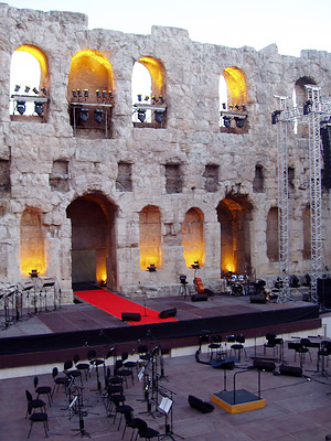 Konsertti historiallisilla raunioilla