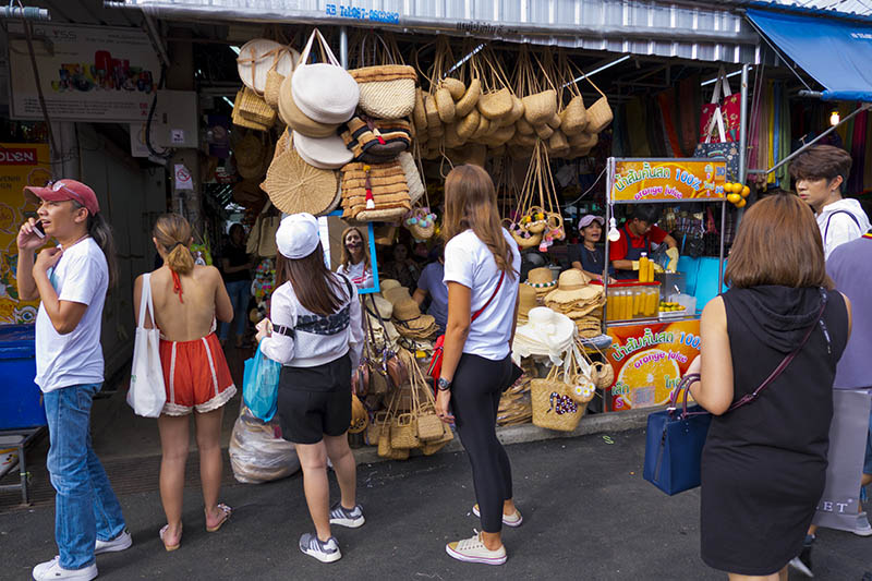 Markkinat Chatuchak-puistossa