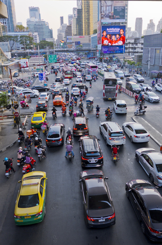 Phetchaburi Roadin ruuhkaa