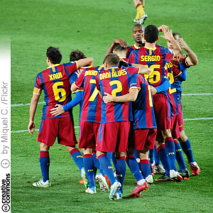 FC Barcelona juhlii Camp Noulla (CC License: Attribution 2.0 Generic)