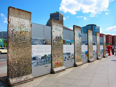 Berliinin muurin jäännöksiä