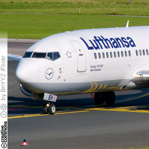 Lufthansan lentokone (CC License: Attribution-ShareAlike 2.0 Generic)