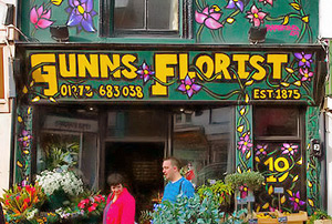 Kukkakauppa North Lane -kadulla 