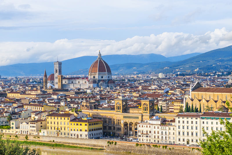 Firenze Piazzale Michelangelolta nhtyn (tyskuva)