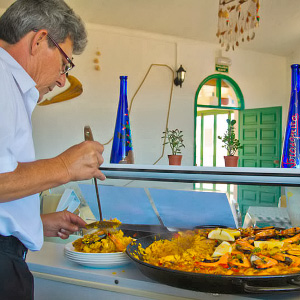 Paellaa Frasquita -ravintolassa