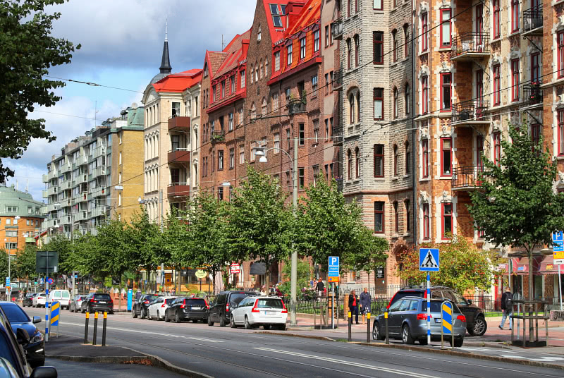 Linnegatan, Linne-kaupunginosa