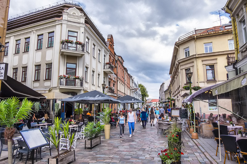 Kaunaksen vanhankaupungin pkatu (tyskuva)