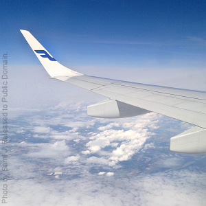 Finnair lent, siipi