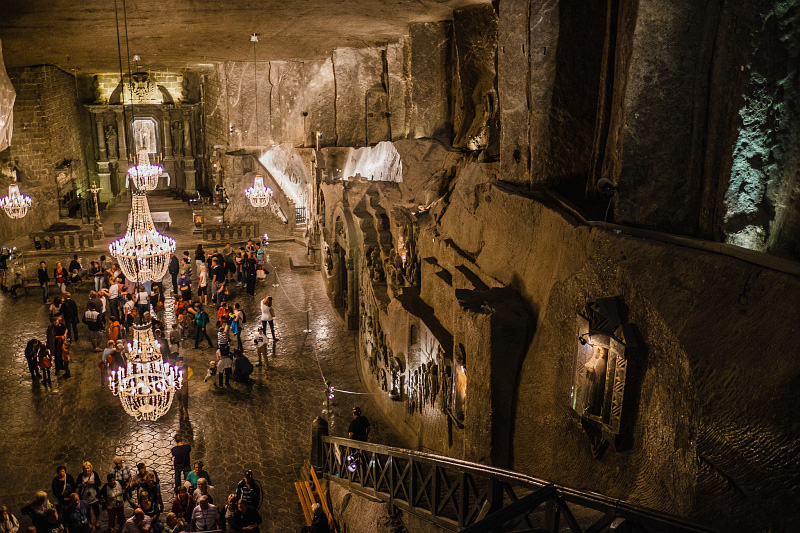 Wieliczkan suolakaivos (CC License: Attribution 2.0 Generic )