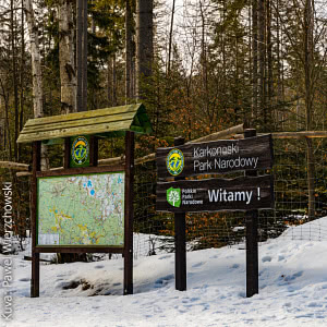 Opaskyltti Karkonoze-vuorilla, Cieplice, Jelenia Gora