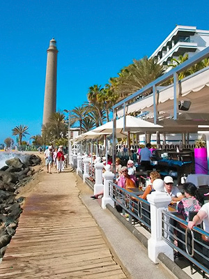 Ravintola lhell Faro de Maspalomas -majakkaa