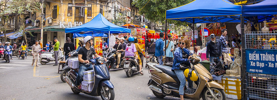 Hanoin vanhojen osien liikennettä