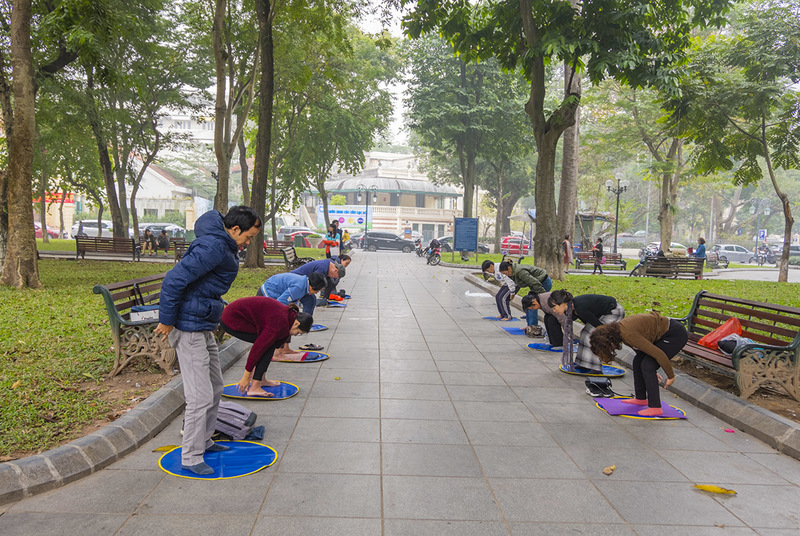 Falun Dafaa puistossa
