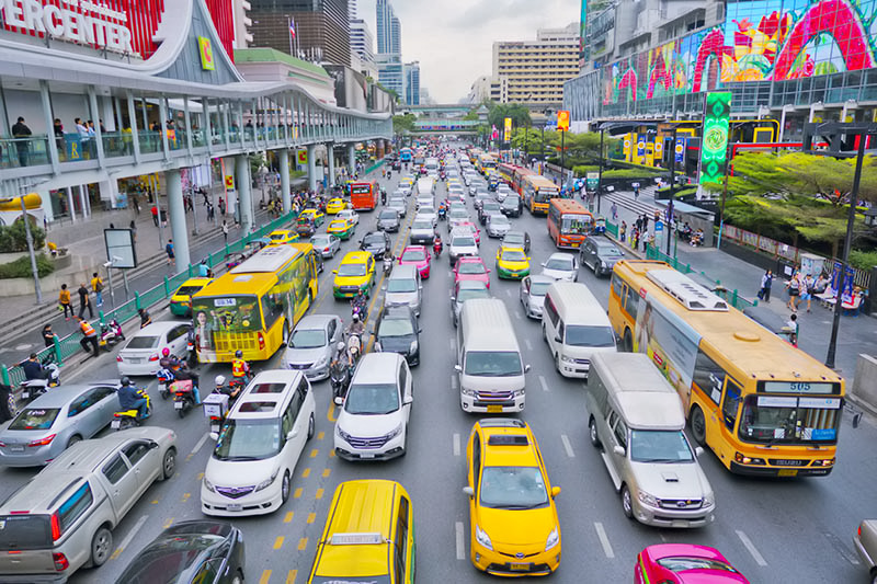 Bangkokin liikennettä
