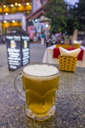 Kylmä olut Huessa