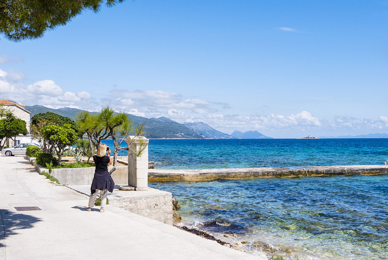 Aurinkoinen s Orebic Peljesac -niemimaalla