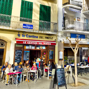 Ravintolan terassi, Passeig de la Ribera