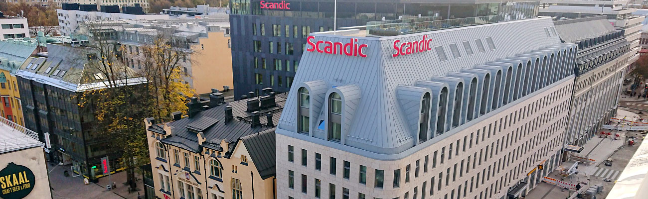 Scandic-hotelli Turun kävelykadulla
