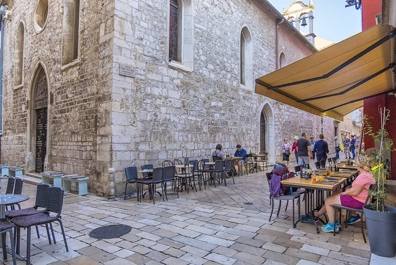 Ravintolan terassi, Zadar