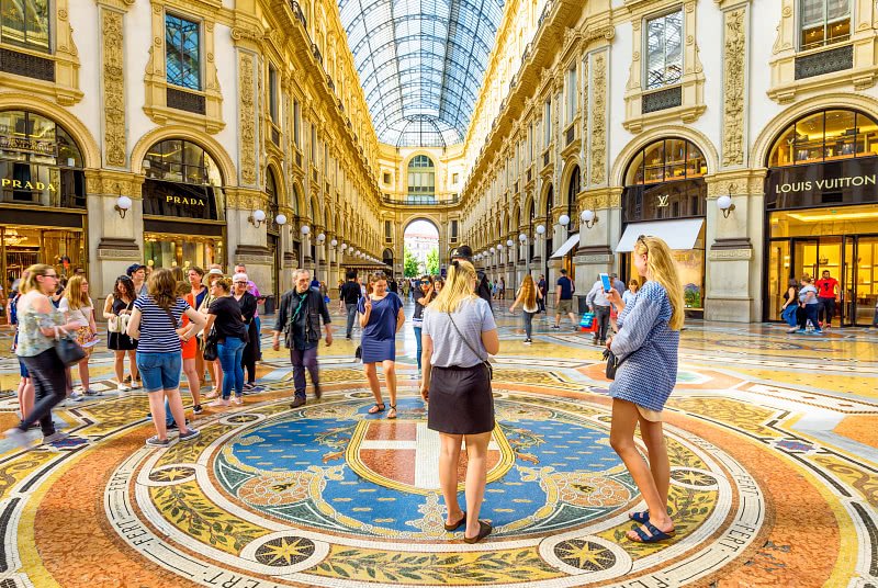 Galleria Vittorio Emanuele II -ostoskeskus, Milano