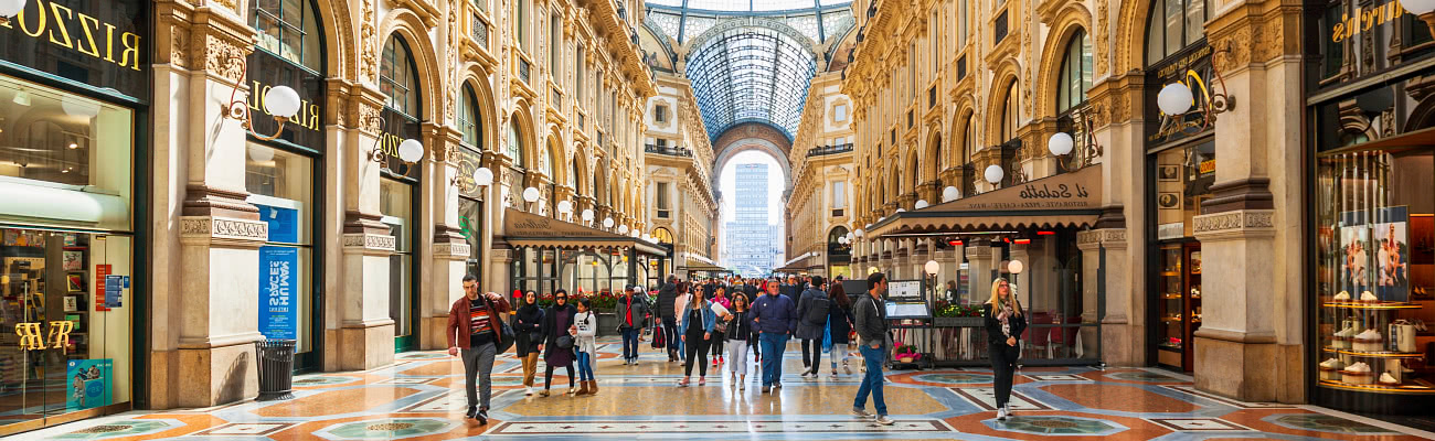 Galleria Vittorio Emanuele II sisätilat