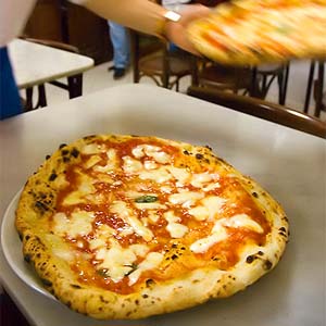 Margherita-pizza Da Michele -ravintolassa