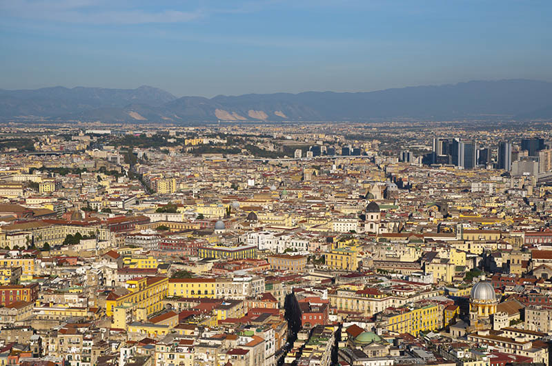Näkymät Napolin keskustaan
