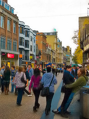 Cornmarket -kvelykatu Oxfordissa