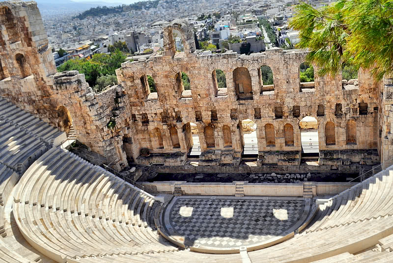Odeion-amfiteatteri, Rodoksen akropolis