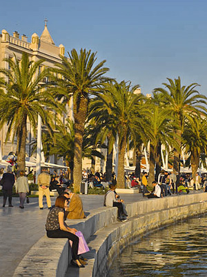 Riva-meranrantapromenadi Splitissä