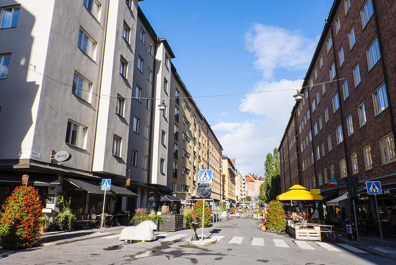 Folkungagatanin lisksi etenkin Skånegatan